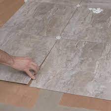 Residential peel and stick vinyl tile flooring (45 sq. Install Luxury Vinyl Tile Flooring