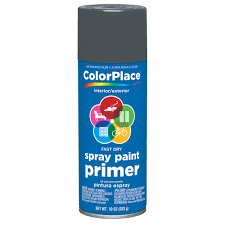 Colorplace Primer Spray Paint Gray 11 Oz Walmart Com Walmart Com