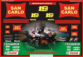 Marco simoncelli signed photo print autograph san carlo honda gresini. Honda San Carlo Gresini 2012 Bautista Mx Decals
