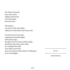 Binary Poem 1 From Samahrium Tumblr Com Poems Truth Sunny Days