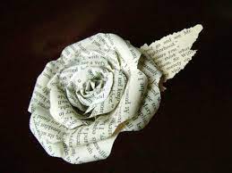 Jane Austen Sense and Sensibility Book Paper Flower Rose Made - Etsy