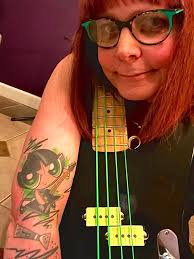 Bassoon player cat tattoo design