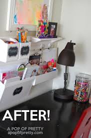 Pin By Monica Mare On Organization Kids Room Organization Kids Art Station Kids Desk Organization