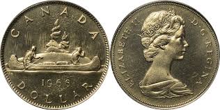 coins and canada 1 dollar 1968 canadian coins price