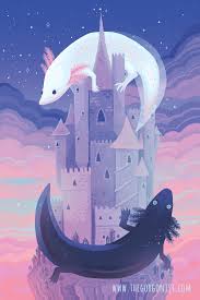 Monstrously Charming Illustration The Water Portal Years Ago The Sea Dragon Prince Fantasy Artwork Landscape Castle Art Castle Illustration