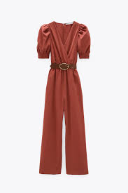 Investigación inditex · zara · organización, estrategias, estructura y cultura. Long Belted Jumpsuit Zara United States Roupas Zara Roupas Da Moda Feminina Macacao Elegante