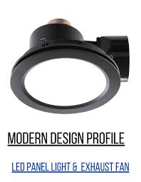 Leaving a window open when using an exhaust fan helps fresh air to enter and maintains a circulation of healthy air. Revoline 240 Black Exhaust Fan With Led Light
