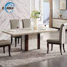The modern dining tables give a unique touch to the old fashioned dining room. Modern Dining Table Designs Furniture Marble Stone 6 Seater Dining Table Set Dining Tables Aliexpress