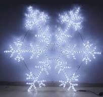 2d christmas snowflake motif light 11