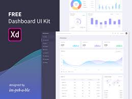 adobe xd dashboard ui kit by impekable on dribbble