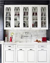 kitchen wall cabinets with glass doors