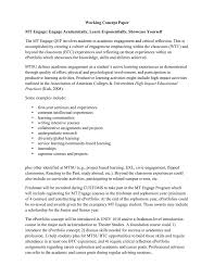The type of reflection paper you are tasked to write largely dictates the actual writing process. Working Concept Paper Mt Engage Engage Academically Learn Exponentially Showcase Yourself