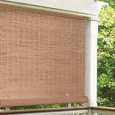 Radiance 3322086 8 X 6 Cordless 1 4 Pvc Roll Up Outdoor Sun Shade Woodgrain One Shade Walmart Com Outdoor Sun Shade Exterior Shades Outdoor Blinds
