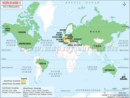 Cities lists with capitals and administrative centers are marked; World War Ii Map Second World War Map World War 2 Map