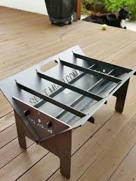 This stainless steal fire pit is also perfect for cooking because it allows you to get closer to the pit and flame. My Friend Bought This Collapsible Fire Pit Super Cool And Simple Design Outdoor Fire Pit Designs Fire Pit Designs Fire Pit Grill