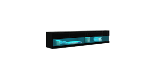 The top countries of suppliers are china, malaysia, and taiwan. 2m Wall Mount Tv Cabinet Floating Wood Unit 2 Doors Shelf High Gloss Front Black Matt Blatt