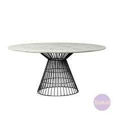 New Arrivals Pearl Marble Dining Table 140cm Dining Table Dining Table Marble Marble Dining