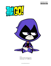 38+ raven teen titans coloring pages for printing and coloring. Raven Teen Titans Go Coloring Super Fun Coloring