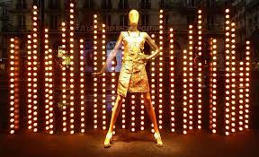 Printemps Color Geometric Light Window Display Paris Printemps Color Geometric Light Window Display Paris Geometric Lighting Window Display Light Display