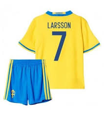 Nyheter, sociala medier, diskutera och mycket mer. Sverige Fotbollsklader Barn 2016 Larsson 7 Hemmatroja Kortarmad Sport Online Football Shirts Cheap Online Shopping