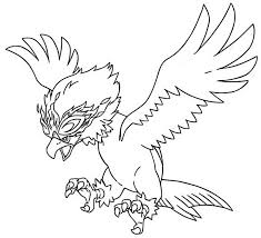 Download this adorable dog printable to delight your child. Coloring Page Pokemon Legends Arceus Hisuian Braviary 11