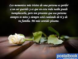 Tarjetas de pésame gratis en español. Postales Para Facebook Postal De Pesame Condolence Messages Condolences Condolences Quotes