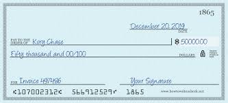 Applying for that much credit so fast is a surefire way to invite unwanted. How To Write A Check For 50000 Dollars The Best Guide