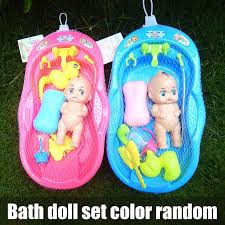 Baby Doll Bathtub Set Toy Soap Bottle Shower Duckling Comb Kit Bath Toy For Kids Shopee Brasil