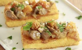 Polenta A La Plancha Con Calabaza Y Champinones Melosos Recetas Thermomix Receta Receta Polenta Polenta Comida