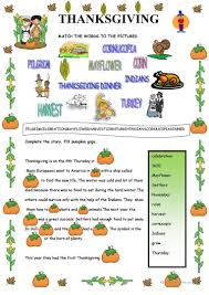 Thanksgiving Worksheet Free Esl Printable Worksheets Made By Teachers Thanksgiving Worksheets Thanksgiving Lessons Thanksgiving Activities