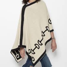 Eco Horse Bit Poncho Horse Bits Knitted Poncho Poncho