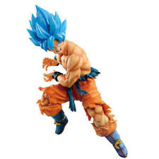 Although goku recently received his new ultra instinct form, fans still have not received an official reason as to why the dragon ball protagonist's hair turns blonde, until now. Dragon Ball Z Super Saiyan God Blue Hair Goku Figure Statue Final Battle Version Ebay