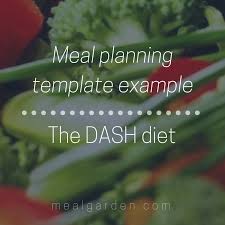 Most popular alkaline diet foods. Meal Planning Template Example The Dash Diet Meal Garden