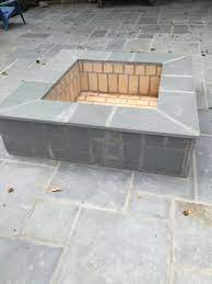 Leave a gap at the corners to add a cut cap. Fire Pits And Fireplaces Wilson Bros Landscape