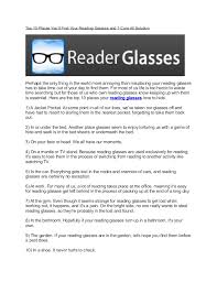 Check the glasses for a label that shows the lens power. Top 10 Places You Ll Find Your Reading Glasses And 1 Cure All Solution