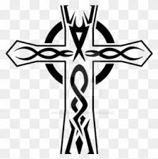 Draw a narrow horizontal rectangle perpendicular to the first. Free Png Cross Tattoo Clip Art Download Pinclipart