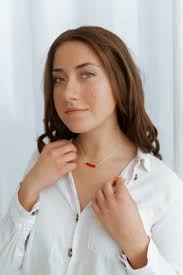 Red Bar Necklace by Meghan X Jewelry Minimalist Necklace Dainty Jewelry  Gold Jewelry Silver Jewelry Simple Jewelry Gifts