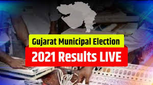 Map showing the constituency and party wise gujarat parliamentary voting results for 2019. Sfgn7loxuraoem