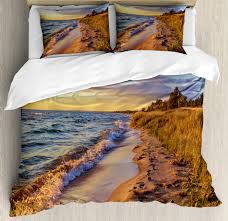 We did not find results for: Coastal Duvet Cover Set King Size Sandy Calm Beach Ocean Waves Tranquil Seashore Setting Sun Decorative 3 Piece Bedding Set With 2 Pillow Shams Pale Blue Pale Yellow Pale Brown By Ambesonne