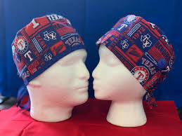 TEXAS RANGERS Scrub Cap, Scrub Hat, Nurse Hat, Surgical Scrub Cap