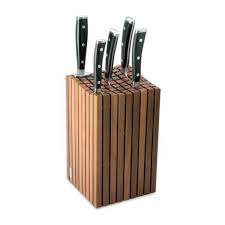 Bloc Couteaux Design De Wusthof Avec Baguettes En Bois Bloc De Couteau Baguette En Bois Couteau