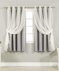 Look At This Gray Tulle Blackout Short Curtain Panel Set Of Four On Zulily Today Short Window Curtains Window Curtains Living Room Curtains Living Room