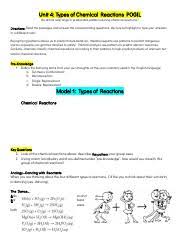 Types of reactions chemistry worksheet. Worksheet Six Types Chemical Reaction Answers Summit Chemistry Rox Img Reactions Pogil Answer Key La Ipad 4 16 Pm 74 O Too E 4 Match Each Course Hero