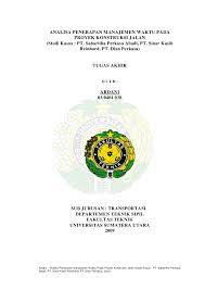 Jurnal Skripsi Teknik Sipil Transportasi