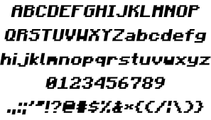 If you're interested in creating a font with bitfontmaker, all you need to do is draw ea. Minecraft Font Free For Personal