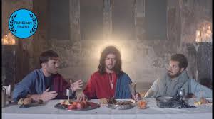 Two hitmen share a late night meal. The Last Supper Biblical Comedy Short Alicia Macdonald Youtube