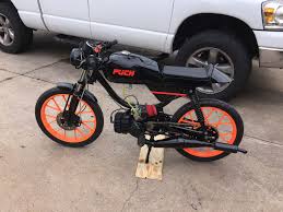 Custom Puch Magnum Cafe Racer Vintage Moped Custom Moped Cafe Racer