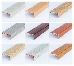 This stair nose moulding provides a finished look by completing the change from wood flooring to a top stair step. Upvc Wood Effect Stair Edge Nosing Trim Edging Nosing 45 X 22mm Ebay