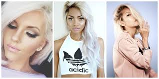 #blonde hair #short hair #bleach blonde hair #beauty #makeup #ombre #short haistyles. Platinum Blonde Hair Is It The New Hair Trend The Fashion Tag Blog