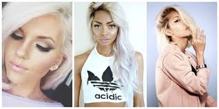 Classy blonde medium length hairstyle: Platinum Blonde Hair Is It The New Hair Trend The Fashion Tag Blog